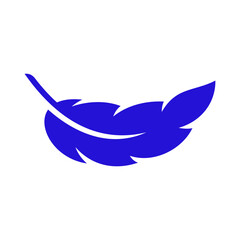 Feather Vector Logo Design Template