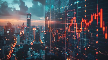 Fototapeta premium Rapid Global Economic Growth 