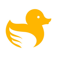 Duck Vector Logo Design Template
