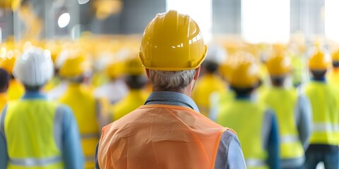 Industrial Safety Training Sessions at Factory. Concept Safety Protocols, Workplace Hazards, Industrial Regulations, Training Modules, Emergency Procedures