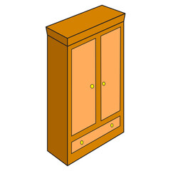 cupboard vector illustration