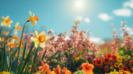 Fototapeta premium The vibrant spring garden