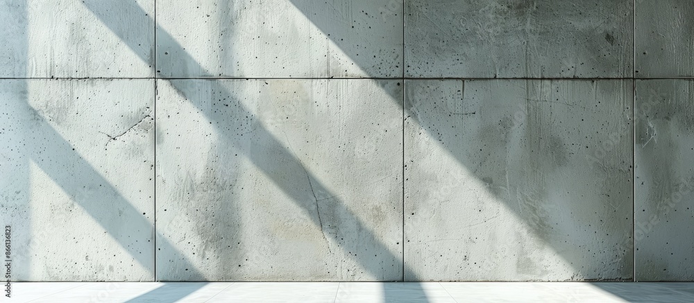Poster utilize the concrete wall and floor with contrasting light and shadow backgrounds as an ideal backdr