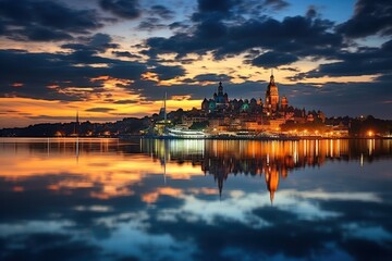 Cityscape architecture landscape building.