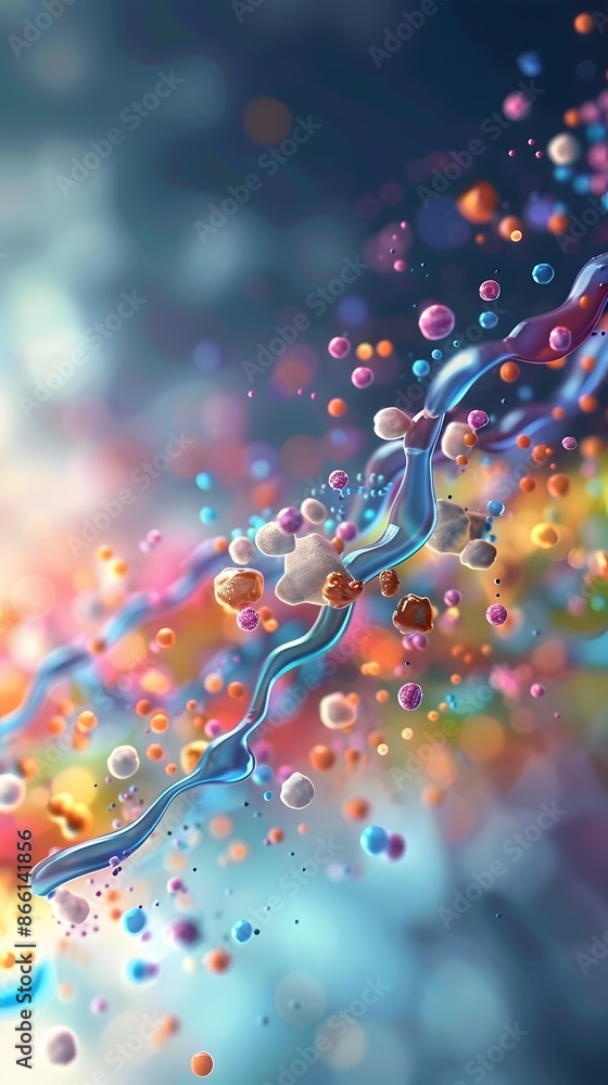 Poster phosphatidylserine modulating the bundle of his - abstract animated sequence