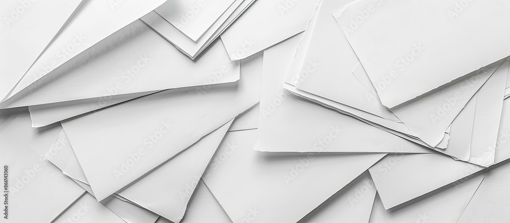 Poster blank sheets of paper available for use as a copy space image.
