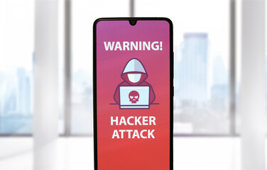 Naklejka premium Close-up mobile 