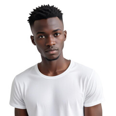 a Stylish African  man on Isolated transparent background png. generated with AI