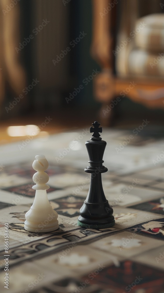 Canvas Prints reference picture for world chess day. checkmate of chess competition