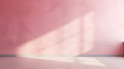 background image of an empty space with oink tones, light and shadow, background for product presentation 