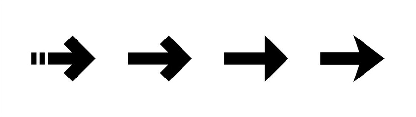 Arrow icon set vector illustration. Arrow sign and symbol for web design.