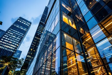 Fototapeta premium City skyscrapers