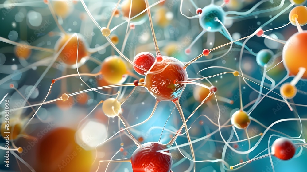 Aufkleber visualization of optimized phytonutrient interaction with purkinje fibers