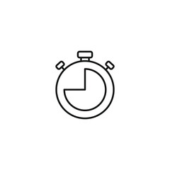 Stop watch icon vector. EPS 10 editable vector
