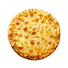 Pizza crust with no ingredients on transparent background Generative Ai