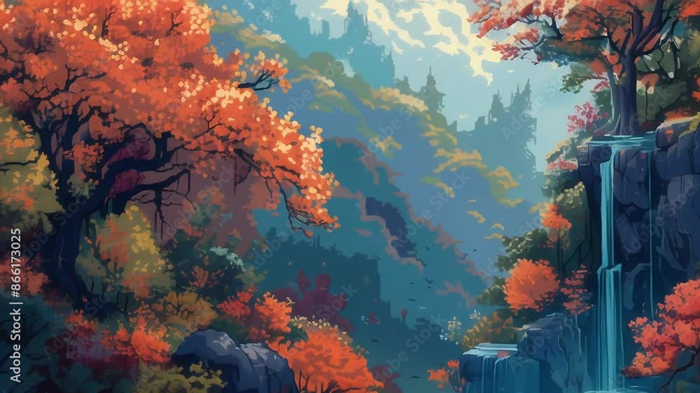 Aufkleber find inspiration in the intricate and colorful patterns of these pixel art backgrounds