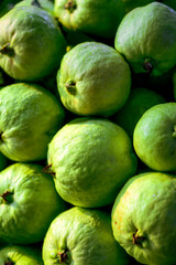 Background of fresh guava fruit