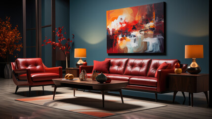 a solid color backdrop evoking the rich and elegant essence of mahogany. Created with generative AI