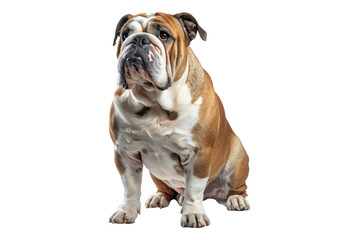 Obraz premium Bulldog isolated on transparent background