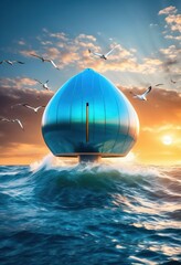 dynamic wave energy converters generating power ocean, sea, generate, technology, renewable, resource, electricity, innovation, motion, movement, environment