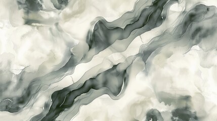 Obraz premium Abstract black and white marble texture background, fluid and smooth artistic patterns, ideal for design and decoration projects