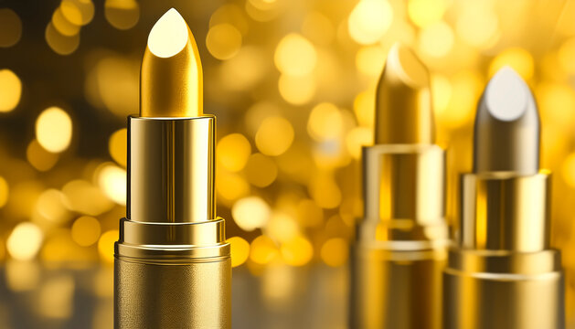 Golden lipsticks