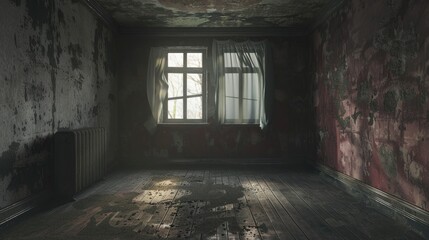 Obraz premium Room with no occupants seen from the front