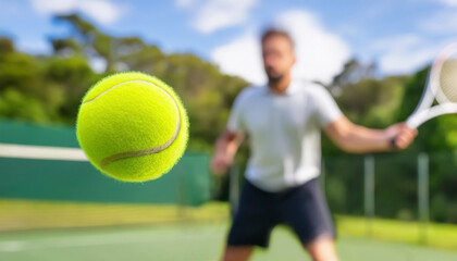 Tennis scenery