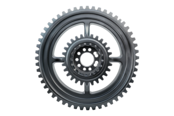 Gear wheel isolated on transparent background