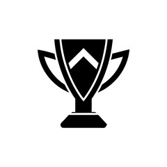 Minimalist stylish Sports logo with a Trophy icon 