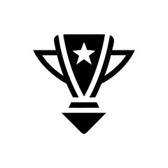Minimalist stylish Sports logo with a Trophy icon 