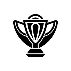 Minimalist stylish Sports logo with a Trophy icon 