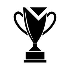 Minimalist stylish Sports logo with a Trophy icon 