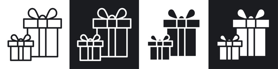 Gifts icon set