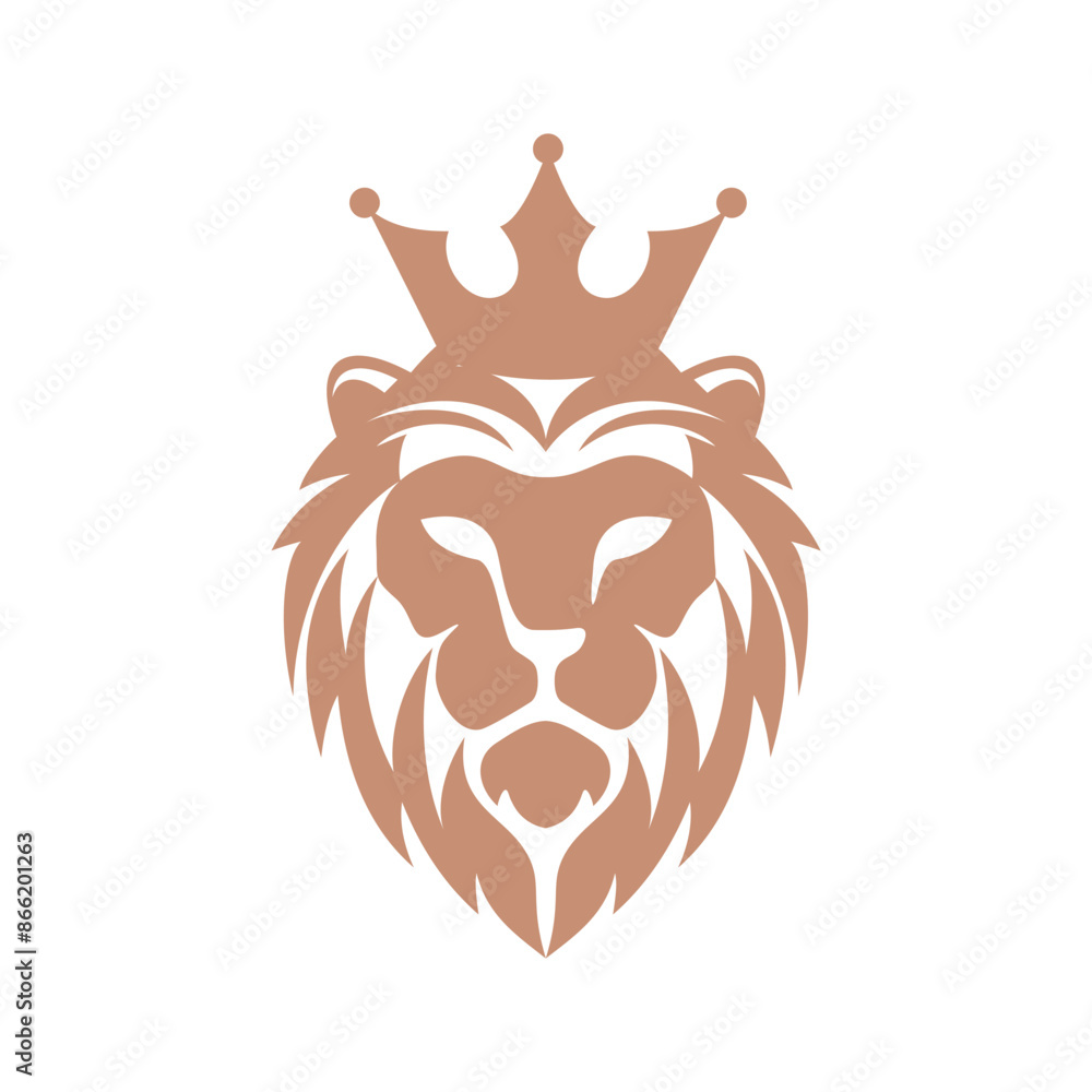 Canvas Prints lion logo design vector icon template