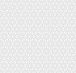 Seamless geometric pattern. Arabic ornament in lines