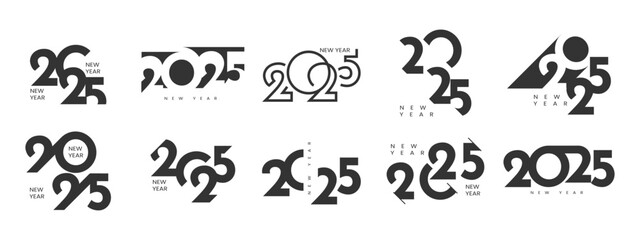 Happy new year 2025 template design