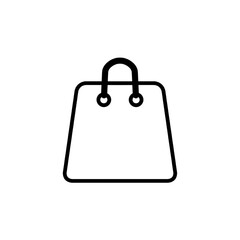 Shopping bag icon. Vector Illustration.