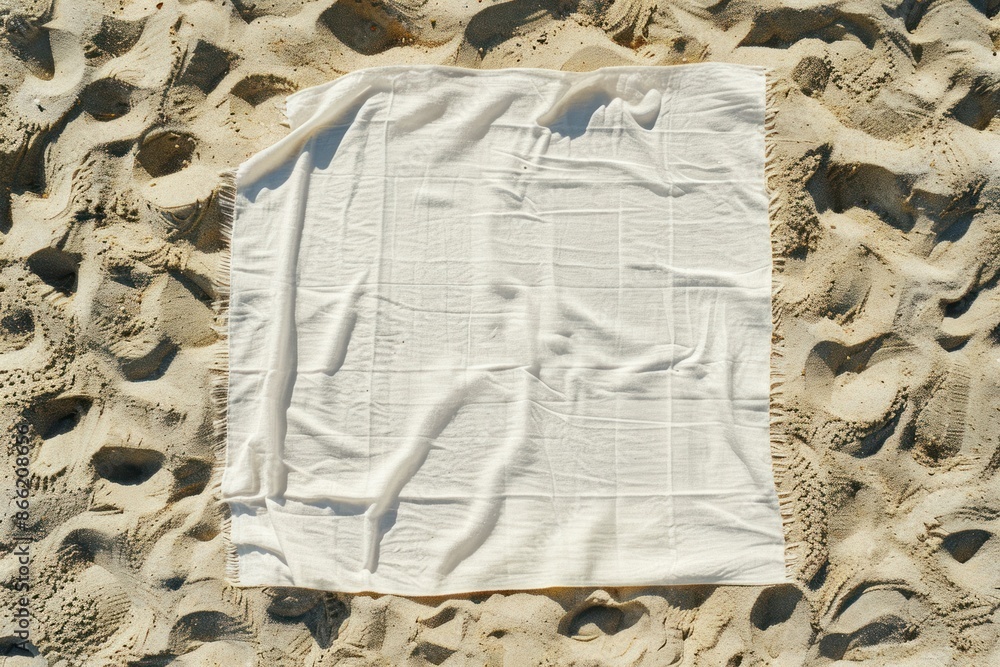 Sticker Beach blanket mockup outdoors transportation beachwear.