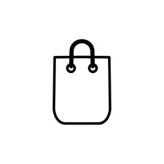 Shopping bag icon. Vector Illustration.