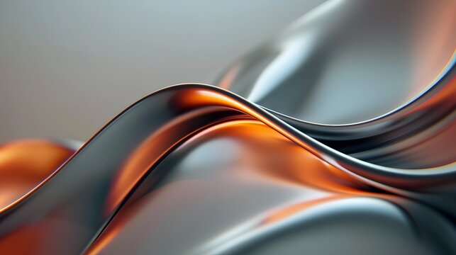 Captivating Abstract 3D Animation of a Vibrant Dark Metallic Torso Design with Smooth Flowing