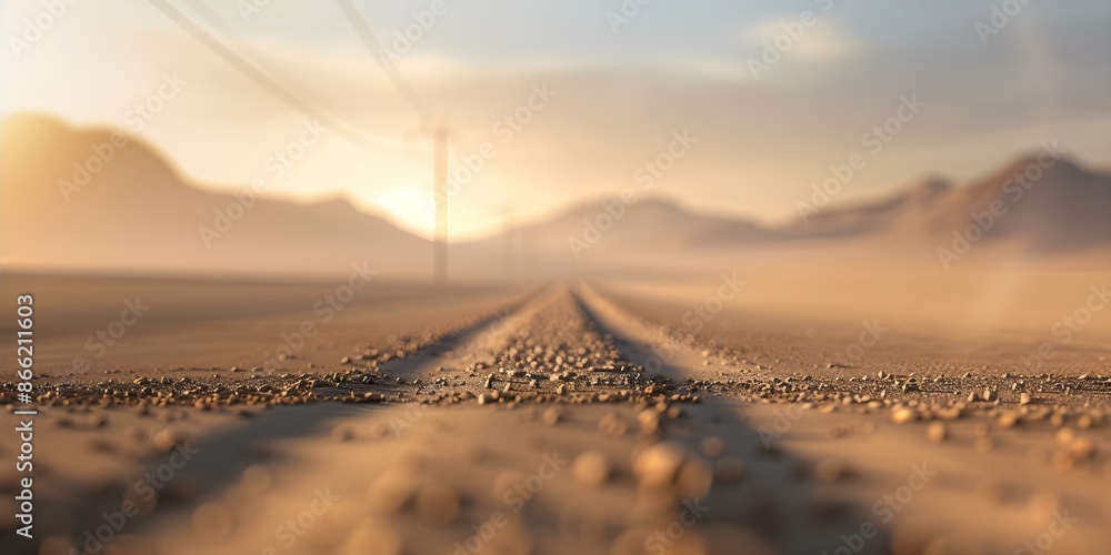 Aufkleber the energy-intensive mining process of blockchain transactions in desert landscapes. concept blockch