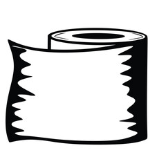 toilet paper  icon, vector illustration