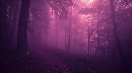 Fototapeta premium misty morning in the forest