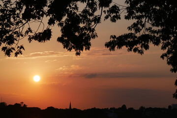 ドイツの夕焼け