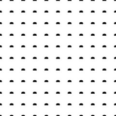 Square seamless background pattern from geometric shapes. The pattern is evenly filled with black sofa symbols. Vector illustration on white background