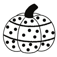 Black and white pumpkin