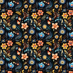 a pattern inspired by music and rhythm. Created with generative AI