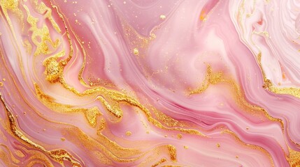 Abstract colorful of marble with golden glitter shine background, swirl and wavy of luxury gold marble liquid