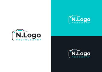 photography camera logo design concept